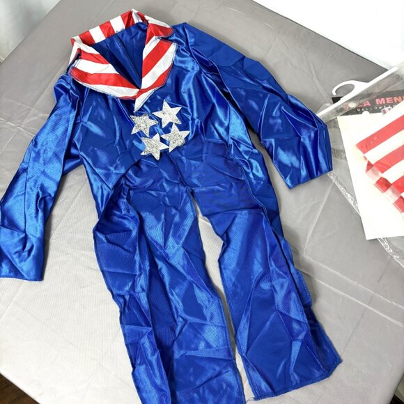 Uncle Sam La Mendola Childs Costume Medium 8-10 NWT - Picture 4 of 5